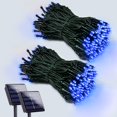 thumbnail image 1 of Luces Solares en Cadena EEW Paquete de 2 con 200 LED Azul Impermeables, 1 of 7