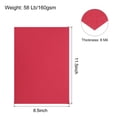 thumbnail image 2 of 50Pcs Leather Texture Paper Binding Covers, Binding Presentation Covers, 8.5x11.5 Inches, 8 Mil 58 Lb, Bright Red, 2 of 7