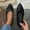 🔥 Black, variant on Msgweeeg Womens Sandles Flats Women's Fashionable Casual Versatile Plus Size Breathable Loafers Solid Color Sequined Pointed Toe Closed Heel One-Foot Flat Soft Sole Shoes