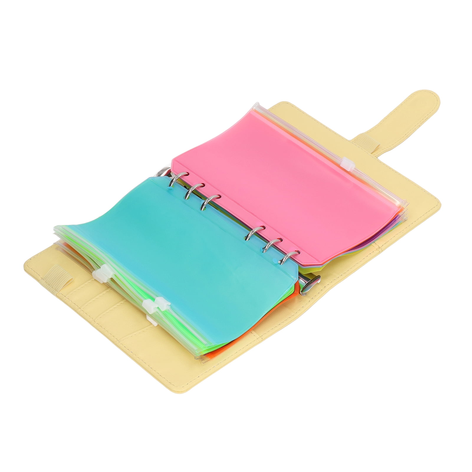 Savings Binder, Binders Design Soft Waterproof PU Leather 18.6x13.1cm