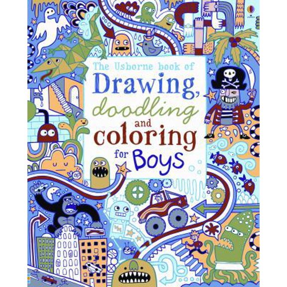 Pre-Owned The Usborne Book of Drawing, Doodling and Coloring for Boys, 9780794532963, 0794532969, Paperback,