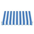 thumbnail image 2 of Awntech 6.38 Ft New Orleans Fixed Awning Canopy with Twisted Rope Arms (76.5in x 31in x 24in), Bright Blue/White Stripe, 2 of 2