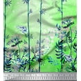 thumbnail image 3 of oneOone Polyester Lycra Fabric Leaves & Flower Panel Printed Craft Fabric BTY 56 Inch Wide, 3 of 3