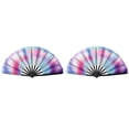 thumbnail image 1 of 2025 New Boots On The Ground Fan, Large Holographic Folding Trail Ride Fan Iridescent Clack Hand Fan Rave Fans Foldable Craft Holding Laser Colors Hand Fan for Line Dancing, 1 of 7