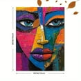 thumbnail image 3 of Abstract Colorful Woman Face Canvas Painting，Suitable for Living Room Office Hotel Cafe Decoration, 3 of 8