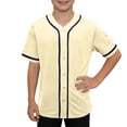 thumbnail image 3 of SROBPTY Teen Boys Summer Short Sleeve Tops Solid Fashion Lightweight V Neck Tee Shirts for Outdoor Use 3-15 Years, 3 of 5