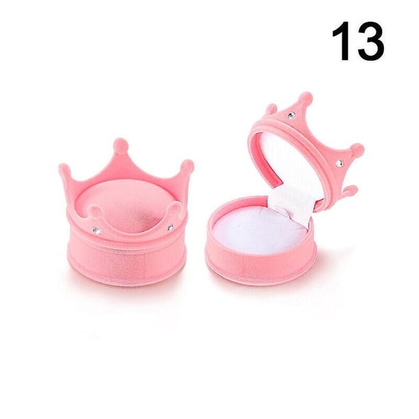Caja de terciopelo para joyas, caja para anillos de boda, aretes, collares, pulseras, caja de regalo