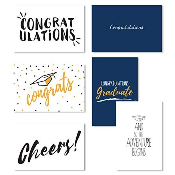 Cavepop Graduation Cards With Envelopes 36 Assortment Walmart Com Walmart Com