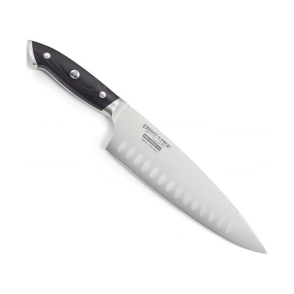 Ergo Chef 8" Pro Series 2.0 Chef Knife with Ergonomic Black Pakkawood Handle