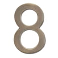 thumbnail image 1 of Solid Cast Brass 5 in. Antique Brass Floating House Number 8, 1 of 1