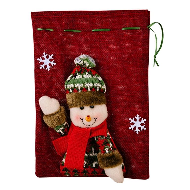 JDEFEG Party Favors for Kids 8-12 Christmas Drawstring Gift Bags Christmas  Candy Bags Gift Bags Christmas Party Gifts 