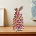 thumbnail image 6 of 2026 Newly Lighted Easter Bunny Resin Tabletop Tree 6 Inches Pre-Lit Rabbit Figurines with Colorful Lamp Beads and Bunny Ear Top Spring Easter Holiday Decor Gifts, 6 of 8