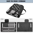 thumbnail image 4 of SEANATIVE Foldable Golf Cart Seat Cover, Patriotic Decoration, Easy to Carry, Portable Golf Cart Towel Blanket for 2-Person Seats, Fit for EZGO TXT/RXV, Club Car DS, Black Vintage American Flag, 4 of 7