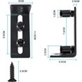 thumbnail image 2 of Rawiri - Rodillo guía de suelo ajustable para puerta corrediza de granero, accesorio de hardware para puerta de granero, color negro, 2 of 5