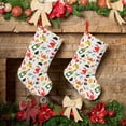 thumbnail image 6 of Picia Crabs Shrimps for 18in Christmas Stockings, Xmas Stocking for Kids, Holiday and Family Stocking for Fireplace or Party Decoration, 6 of 7