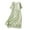 b Green Long Sleeve Dress for Women, variant on Women's Maxi Cotton Dress Solid Color Tops Long Sleeve Clothing Lapel Button Drawstring Empire Waist Summer Dresses for Female White L