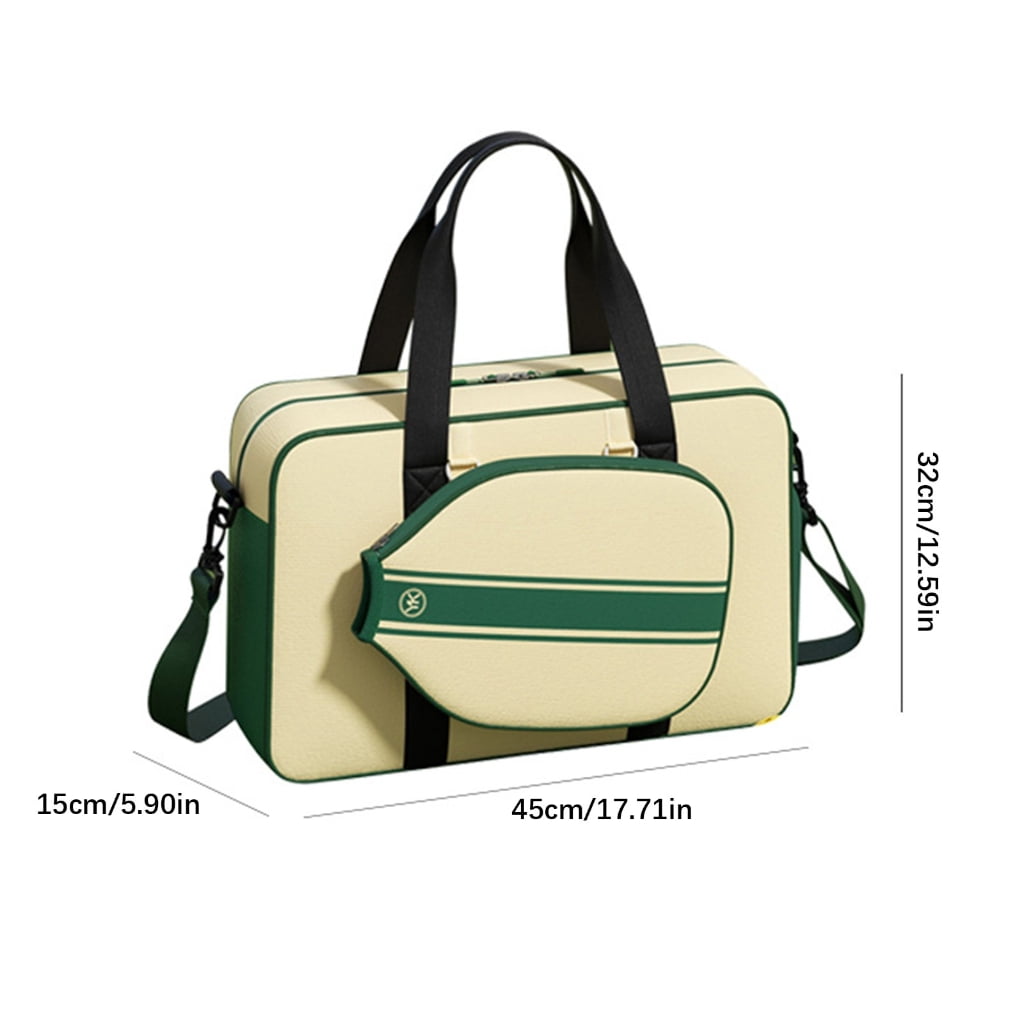 Tibvox Duffle Bag Large Sports Gym Bag with Shoe Compartments Pickleballs Toted Bag