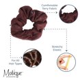 thumbnail image 4 of Motique Accessories Set of 10 Terry Hair Scrunchies Perfect for Adult Female and Girls- Brown, 4 of 5