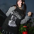 thumbnail image 6 of Hello Kittys Cute Tops Women's T Shirt Fashion Loose Fake Two Piece Long Sleeved T-Shirt, 6 of 11