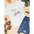 thumbnail image 3 of Daisy Bicycle Ride T-Shirt Women -Image by Shutterstock, Female 3X-Large, 3 of 4