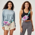 thumbnail image 3 of Retro Plaid Waist Bag – Vintage Checkered Fanny Pack with Abstract Geometric Pattern, 3 of 4