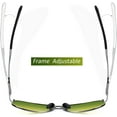 thumbnail image 5 of FEISEDY Night Driving Glasses Night Vision Aviator Anti Glare Eyewear for Men Women B2294, 5 of 7