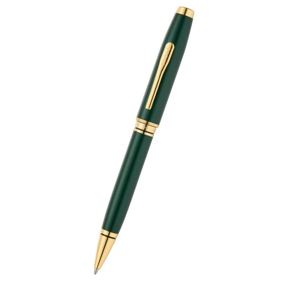 Cross Coventry Satin Metallic Green Lacquer with Gold PVD Appointments Ballpoint Pen