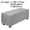 Light Gray, variant on Unique Bargains Stretch Ottoman Cover Slipcover Furniture Covers Fallow Large