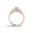 thumbnail image 3 of 1-1/4 Carat T.W. Diamond Three-Stone 14kt Rose Gold Engagement Ring Set, 3 of 4