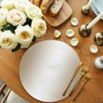 thumbnail image 2 of Beige White Ombre Round 15 Inch Placemats Set of 8, Modern Gradient Abstract Art HeatResistant Non Slip Place Mats for Dining Table, Wipeable Braided Kitchen Table Mats for Housewarming, 2 of 9