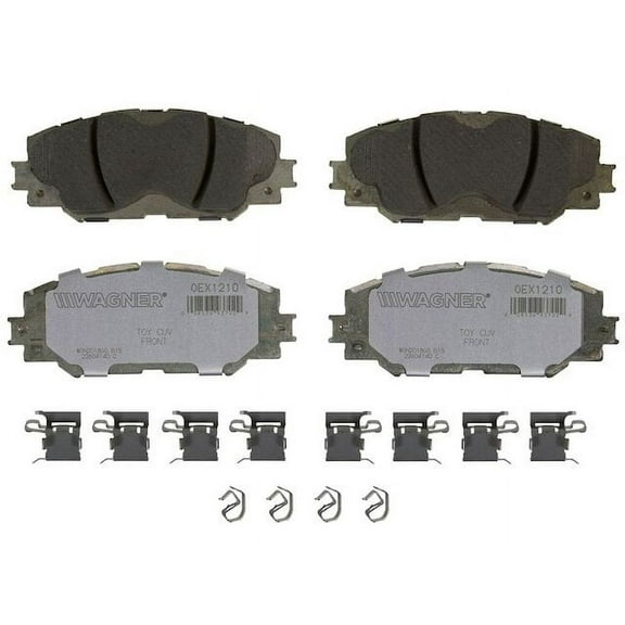 Front Brake Pad Set - Compatible with 2006 - 2018 Toyota RAV4 LE 2007 2008 2009 2010 2011 2012 2013 2014 2015 2016 2017