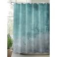 thumbnail image 2 of Graffiti Effects Modern Art Shower Curtain, Retro Green Watercolor Waterproof Shower Curtain Set with 12 Hooks Lightweight Washable Fabric Shower Curtains for Bathroom 72x72 Inches, 2 of 6