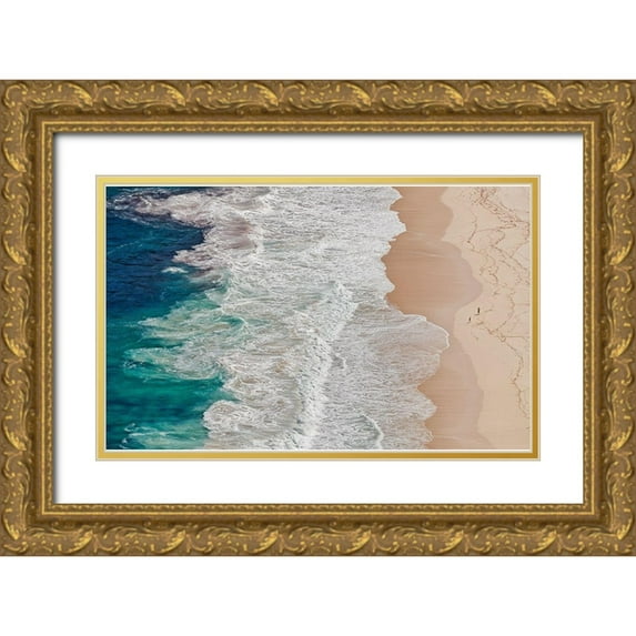 Feldtkeller, Andreas 18x13 Gold Ornate Wood Framed with Double Matting Museum Art Print Titled - Where the Ocean Ends...