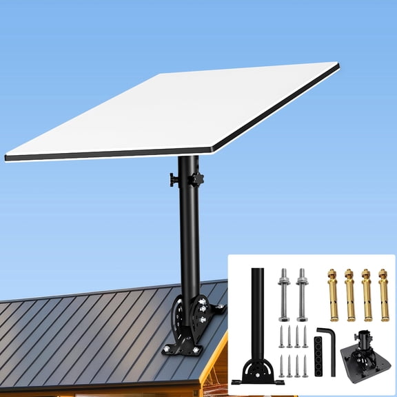 Roof Mount for Starlink Gen 3 / Standard 4 / Standard 4X / Enterprise Dish, Aluminum Alloy Adapter, 160° Tilt Angle