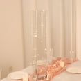 Efavormart 2 Pack | 28" Heavy Duty Square Glass Cylinder Vases, Clear ...