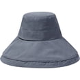 thumbnail image 4 of CoCopeaunts Large Bucket Hat Wide Brim Summer Sun Cap for Female Sun Protection UV Wild Wear Fisherman Hat with Windproof Rope, 4 of 8