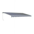 thumbnail image 3 of ALEKO 10x8 Feet Retractable Outdoor Patio Awning Deck Sunshade Blue/White, 3 of 4