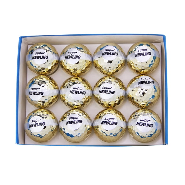 Naiovety Pelotas de golf Fancy Portable Match Opening Sports Practice Ball in Box Packages como regalos perfectos para eventos deportivos Ceremonias Golf 12 piezas en una caja Naiovety OD003017-04B