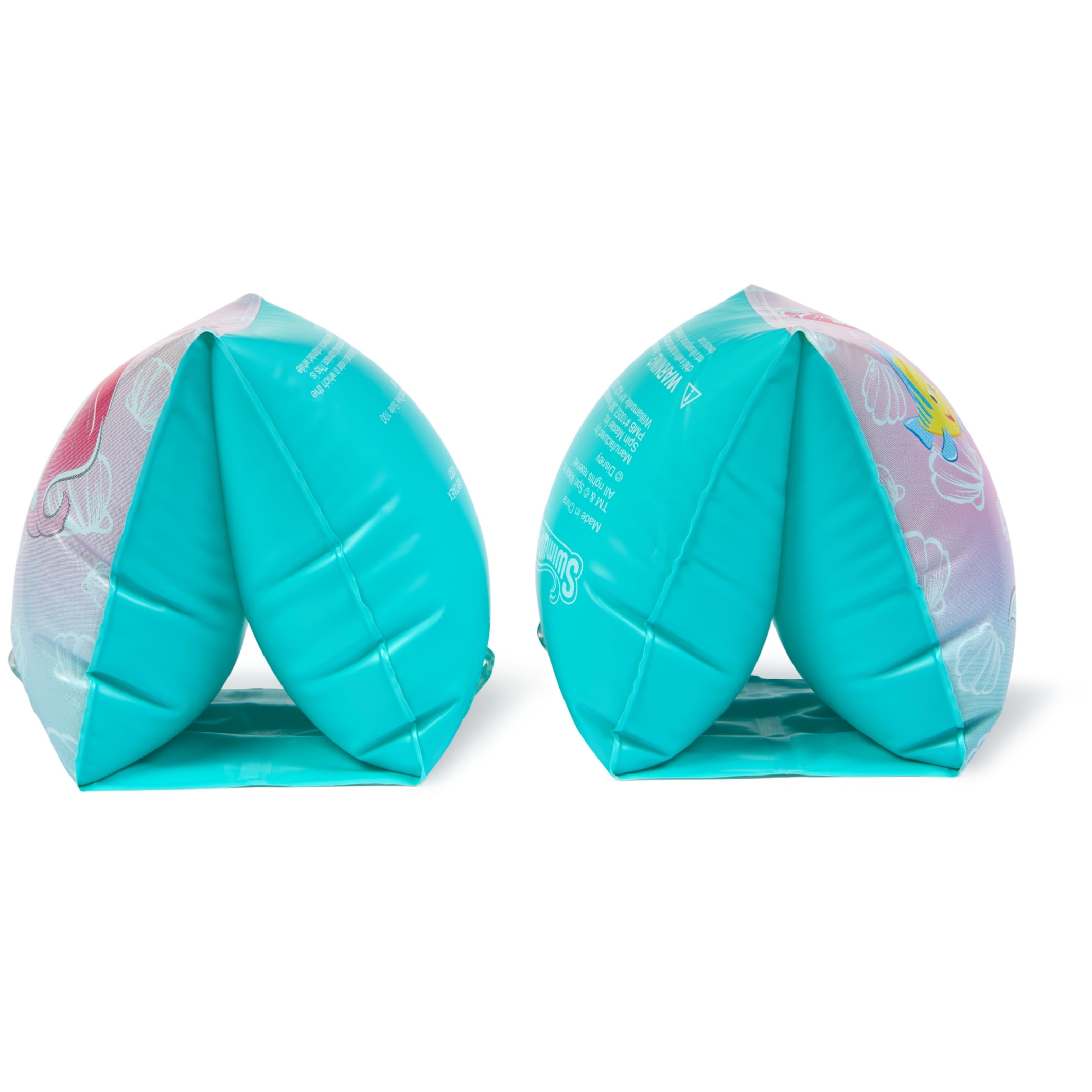 SwimWays Disney Princess Ariel Swimmies (Unisex), Arm Floaties for Kids Age 3-5