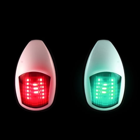 Marine Boat LED Navigation Light – Vertical Mount, Green Starboard & Red Portside, 12V, ABS Housing
