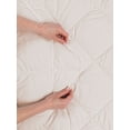 thumbnail image 3 of Microfiber Down Alternative Comforter, Brushed Super Soft and Breathable Blanket Square Quilted Bedding with Solid Colors Decoration for Master Guest Bedroom, 82" x 86", Cream, by Ambesonne, 3 of 4