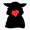 1pcs, variant on Alien Heart Dark Space Creature Sticker