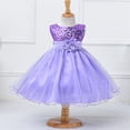 thumbnail image 2 of EnJoCho toddler Wedding Dress Kids Baby Girl Sequin Sleeveless Tulle Princess Dress Flower Belt for 3 to 10 Years Fashion Birthday Party Dresses, 2 of 4
