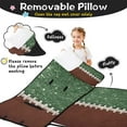 thumbnail image 3 of Green and Brown Football Stitch Pattern Toddler Nap Mats for Kids Preschool,Sleeping Mat Bag or Kids,Toddler Sleeping Bag,Toddler Nap Mat or Daycare, 3 of 6
