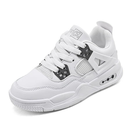 

Engtoy Boys High Top Sneakers Basketball Shoes Breathable Lightweight Running Shoes for Kids Fashion School Shoes Little/Big Kids