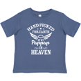 thumbnail image 3 of Inktastic Handpicked for Earth by My Pappap in Heaven with Angel Wings Boys or Girls Baby T-Shirt, 3 of 5