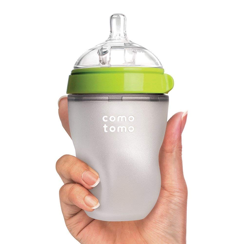 comotomo Natural Feel 8 oz Baby Bottle - Green - image 2 of 2