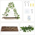 thumbnail image 5 of Shelf for Wall,Floating Shelves,Floating Shelves for Wall No Drilling,Adhesive Shelves,Command Strip Shelf,Room Decor Aesthetic,Plant Shelf Wall,Whimsical Decor,2-Piece Set(Green Leaf), 5 of 6