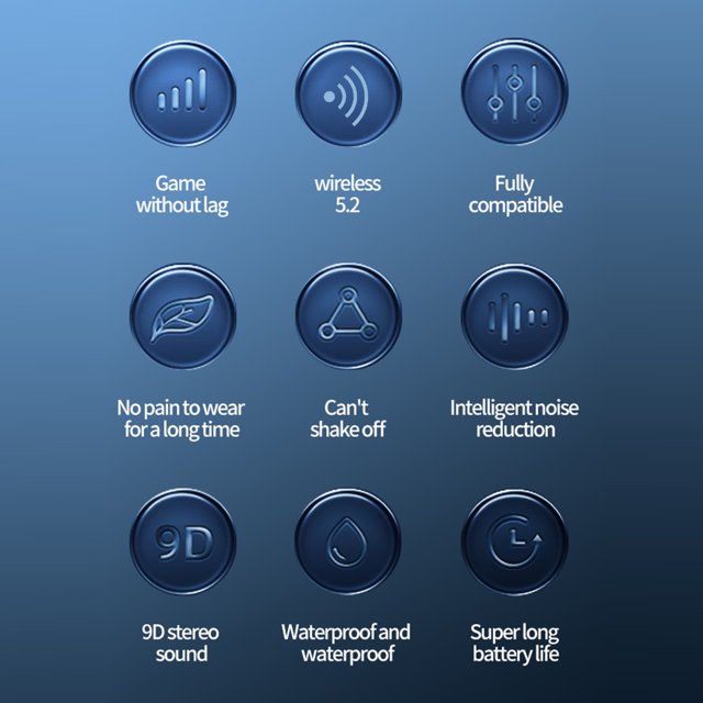 Audífonos inalámbricos de negocios compatibles con Bluetooth con cancelación de ruido (negro)