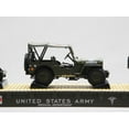thumbnail image 4 of MTH PREMIER US ARMY FLAT CAR W/ WILLY'S TRANSPORT JEEP O GAUGE 20-92368B-609103, 4 of 8